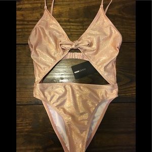 Fashion Nova Metallic Swimsuit